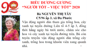 Bà NGUYỄN THỊ TÂY